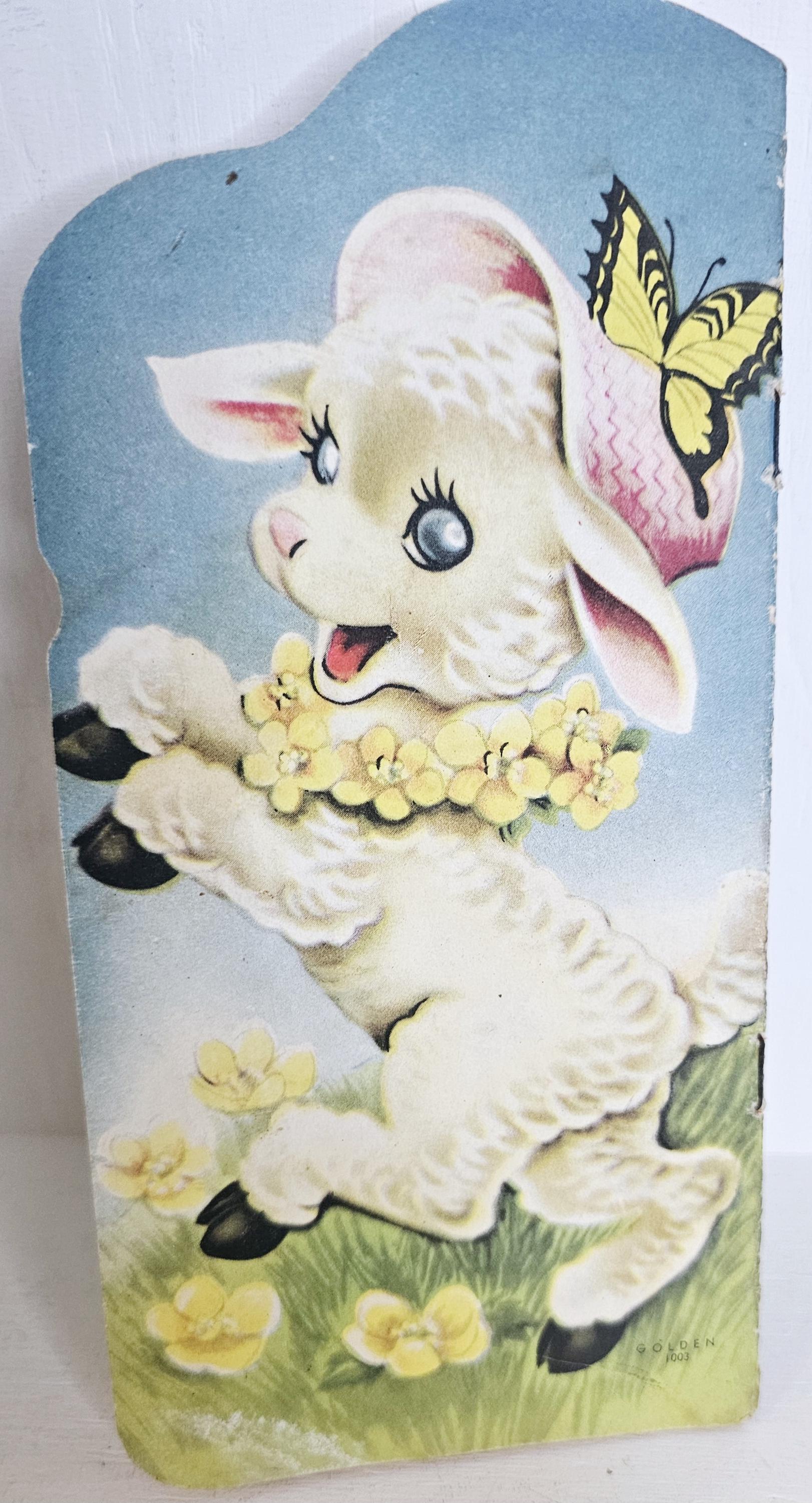 Vintage Lollie Lamb Pamphlet Style Illustrated Story Book Kitsch