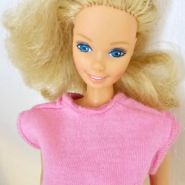 Vintage Mattel Barbie Superstar era Honey Blonde Fashion doll Replacement Outfit 1980s TLC parts restoration Bent arms
