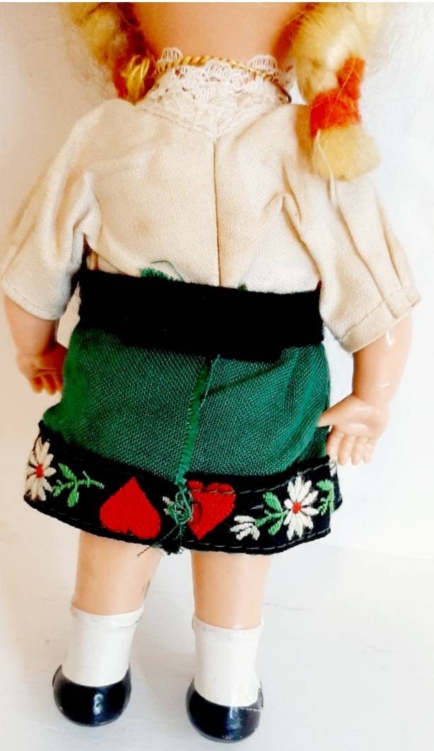 Kitsch German Vintage German Blonde Doll Miniature Dollhouse Tourist Kitsch Souvenir ...
