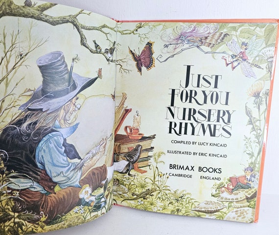 Vintage Kitsch 1970s Just for You Nursery Rhymes Lucy