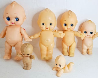Vintage Kewpie Puppe Baby Vinyl Kunststoff gegliedert Kitsch Kinderzimmer Dekor Spielzeug Pick one You Choice rosie Wangen große Augen Japan