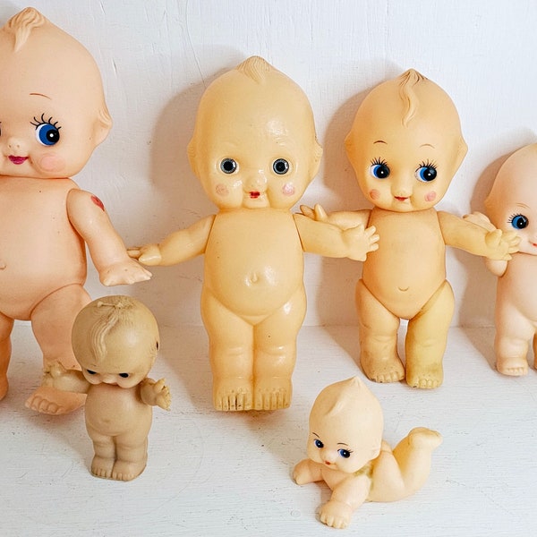 Vintage Kewpie Doll Baby Vinyl plastic jointed kitsch nursery decor toy Pick one You Choose rosie cheeks big eyes Japan