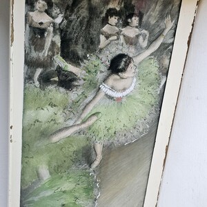 Vintage Kitsch 1950s Swaying Dancer Ballerina Art Print Dancers in