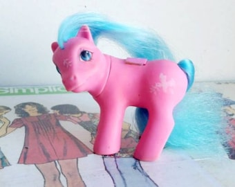 Vintage G3 My Little Pony Amber Locks and Baby Mochanut Pink