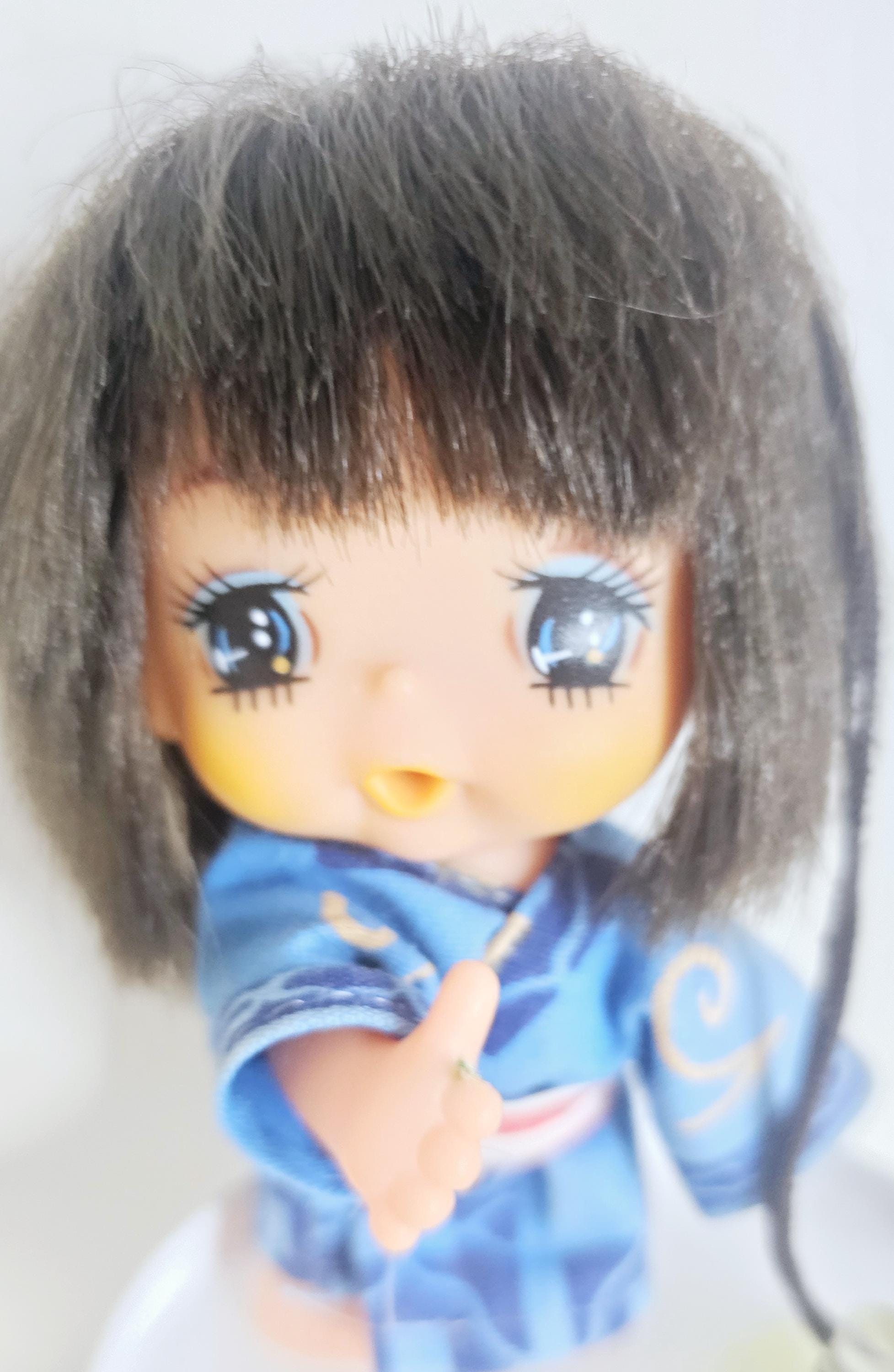 Vintage Kitsch Ainu Doll Sekiguchi Gege Baby Thumbsucker Monchichi