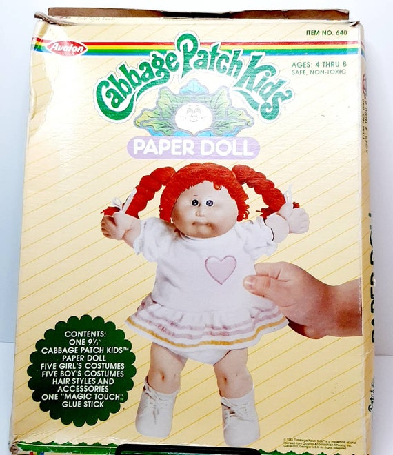 Vintage 1980Er Jahre Kohl Patch Kid Paper Puppe Ausgeschnitten | Etsy