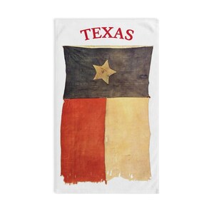 Texas Original Lone Star Flag Hand Towel - Rustic Home Decor, Texas Gifts, Kitchen Accessories, Ranch Decor Towel