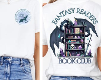 Clube de Leitura de Fantasia PNG, Camiseta Literária com Dragões, Fantasia Literária, Camiseta para Leitores de Fantasia, Designs de Camisetas para Clube de Leitura, Colégio de Guerra Basgiath