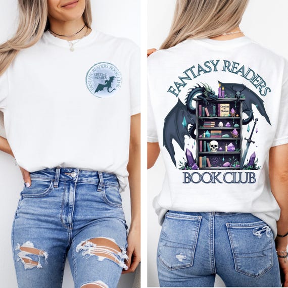 Fantasy Readers Book Club Png, Dragons Bookish Tee, Bookish Fantasy, Fantasy Readers Shirt, Book Club Shirt Designs, Basgiath War College