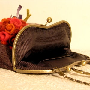 Charming elegant bag with romantic flowers image 5