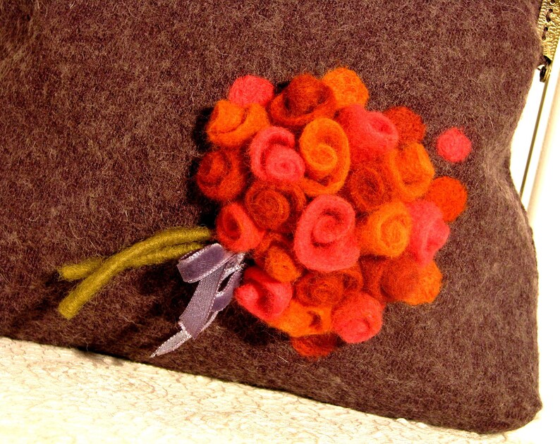 Charming elegant bag with romantic flowers image 4