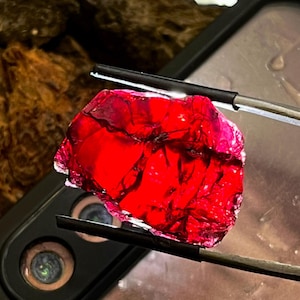 46.00Cts Large Raw Natural Garnet stone 100% natural red garnet rough stone untreated January birthstone healing crystal good quality garnet
