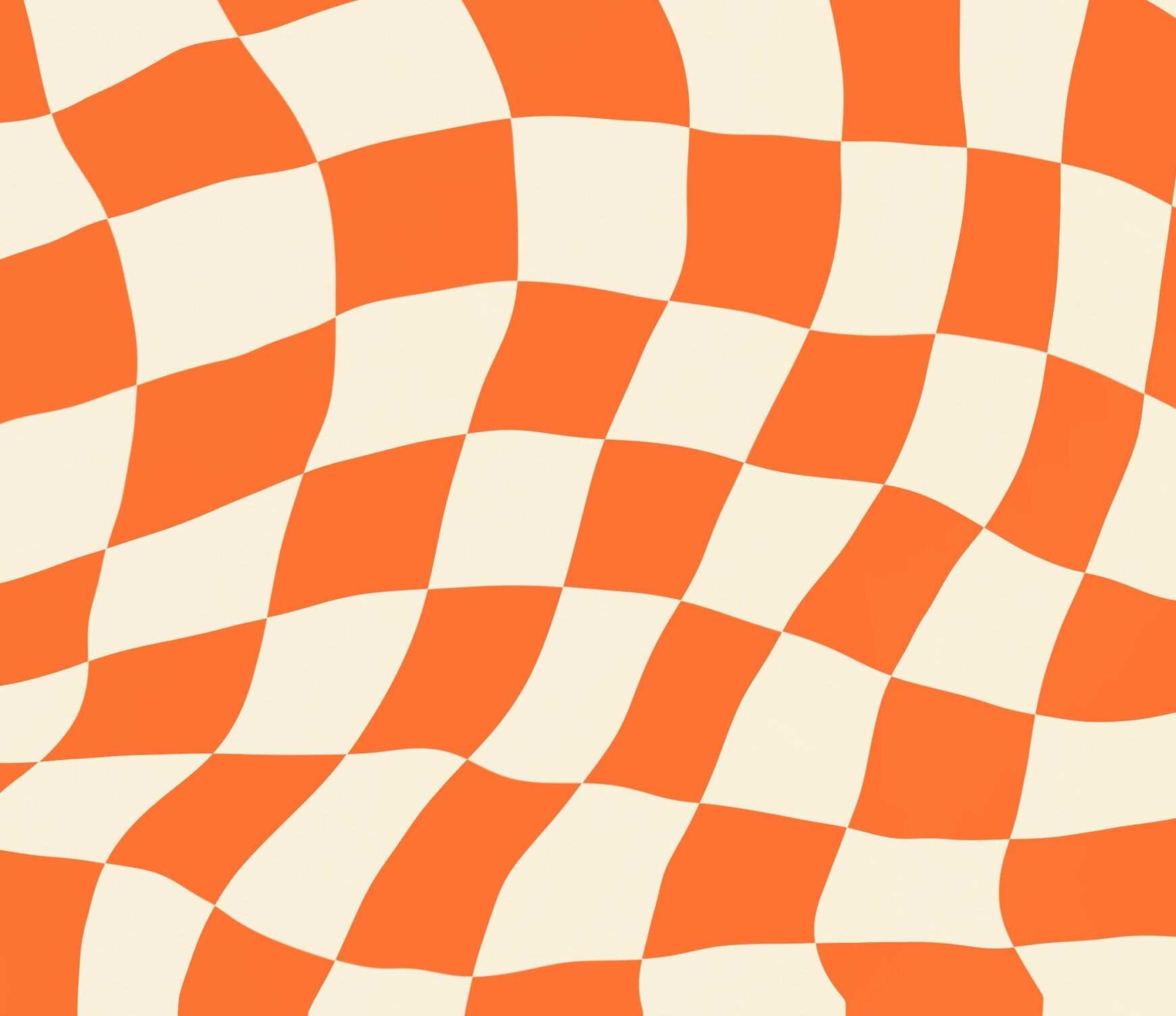 Orange and White Checkers Wavy Pattern Digital Download - Etsy