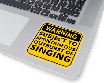 Funny warning gift Stickers