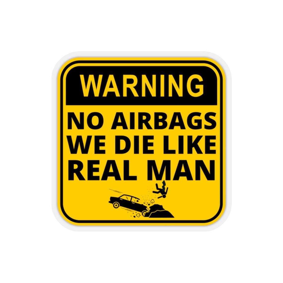 Warning no airbags Stickers Etsy.de