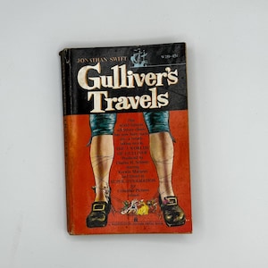 Vintage Book, Gulliver&#39;s Travels by Jonathan Swift, Washington Square Press 1960