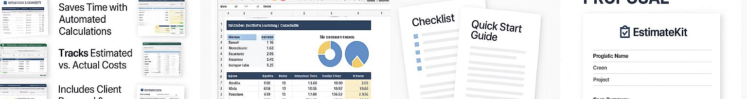 Construction Estimating Excel Template | Editable Spreadsheet With ...