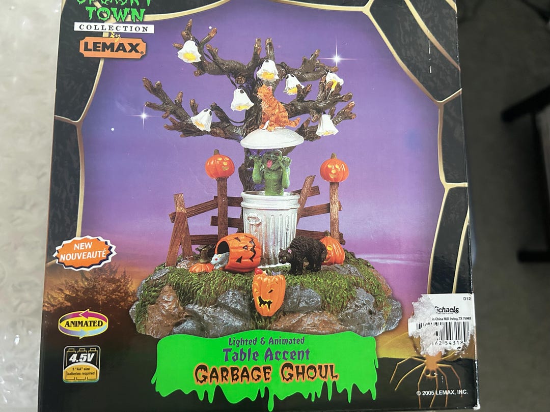 Lemax Spooky Town- 2005 Garbage Ghoul - Etsy