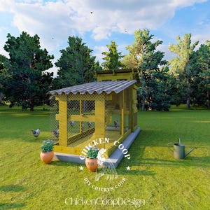 DIY Walk-in Chicken Coop Plans: Modern Design (PDF Download)
