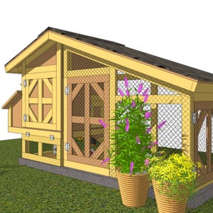 DIY Walk-In Chicken Coop Plans: Modern Design (PDF Download)
