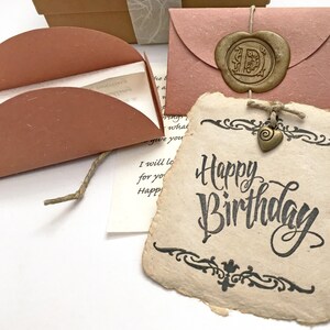 Cadeau significatif pour 60e anniversaire, cadeau sentimental. Lettre personnalisée et carte en papier faite main. Cadeau respectueux de l'environnement et durable pour lui, elle