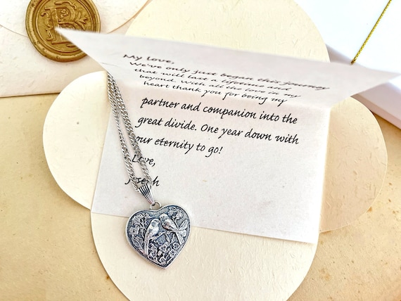 Buy Original Love Birds Ethical Recycled Silver Necklace Your