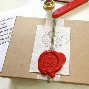 Sentimental first anniversary gift, Paper. Your personalized love letter & handmade paper card. Eco-friendly present for spouse.
