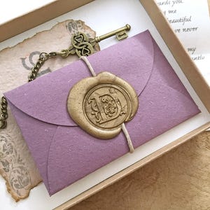 Cadeaux du marié de la mariée. Cadeau de mariage pour futur mari. Souvenir de vœux respectueux de l'environnement. Votre lettre et carte Clé de mon coeur