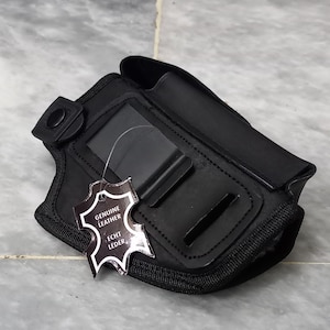 Funda de cuero artesanal: ajuste universal IWB/OWB