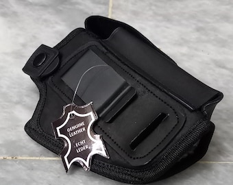 Funda de cuero artesanal: ajuste universal IWB/OWB