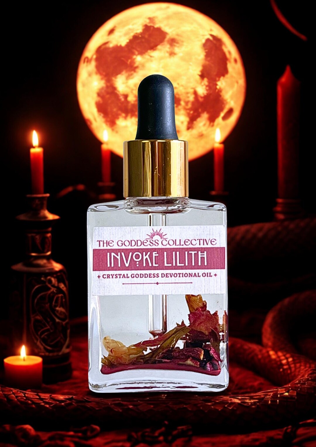 Lilith Goddess Oil | Witch Ritual Oil for Shadow Work, Protection ...