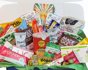 Gluten-Free Care Package, Healthy Snack Box, Personalized Handwritten Card