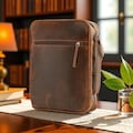 Personalized Full-Grain Leather Bible Cover with Handle & Zipper Pocket product logo