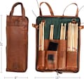 Personalized Leather Drumstick Bag, Custom Drum Stick Case, Handmade Leather Drumstick Holder for Drummers, Travel Drum Accessory Organizer product logo