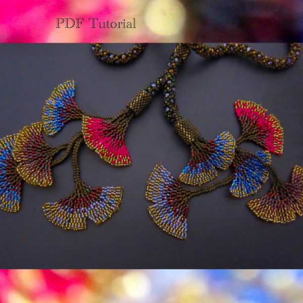 Gingko Leaf PDF Tutorial Beaded Leaves Pattern