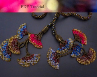 Gingko Leaf PDF Tutorial Beaded Leaves Pattern