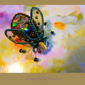 Beaded Bug Tutorial Embroidered Bug PDF Bee Brooch Fly Brooch PDF Document Digital image 2