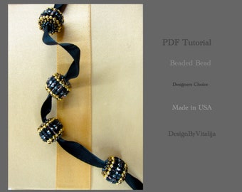 Beaded Bead Tutorial Digital Pattern Beading Beads