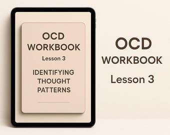 OCD Workbook Lesson 3 – Managing Triggers & Ritual Responses | ERP/Cbt Worksheets | Printable Mental Health PDF