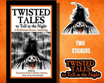 Blind Date Book Bundle • Horror Anthology Gift Box • Twisted Tales Paperback + Wrapped Blind Date Book + Stickers