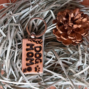 Dog mom keychain