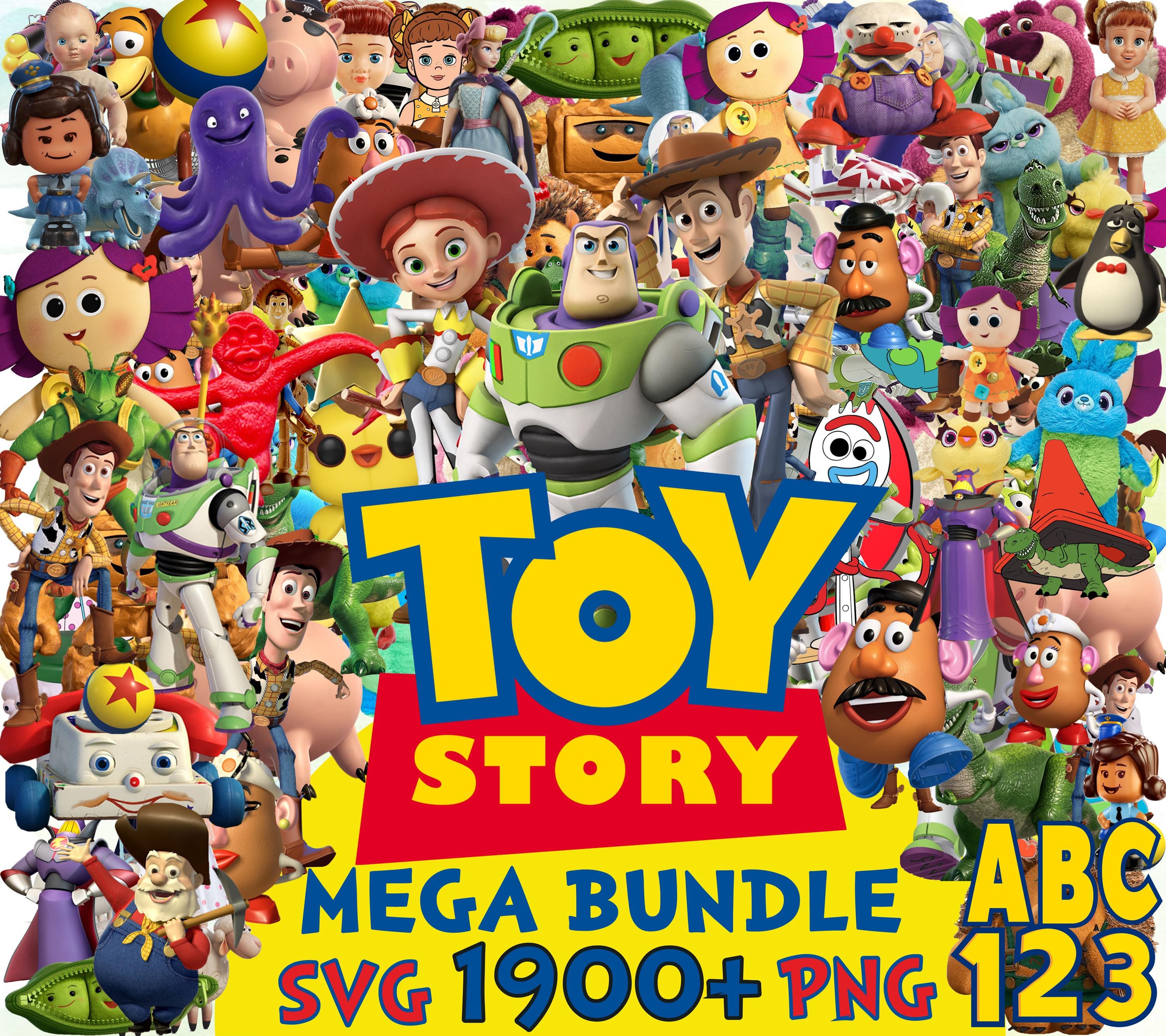 Toy Story PNG Clipart Bundle: Cartoon Sublimation Art (Digital Download)