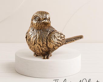 ヴィンテージの小さな真鍮製の鳥の置物 1960年代 - ミッドセンチュリー