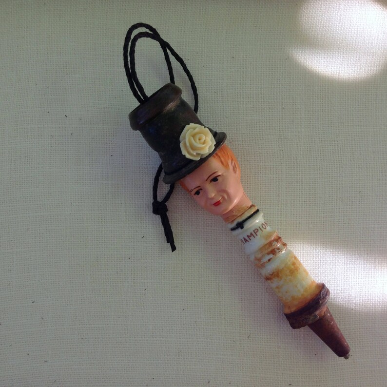 Spark plug ornament. champion. groom. one of a kind original Etsy
