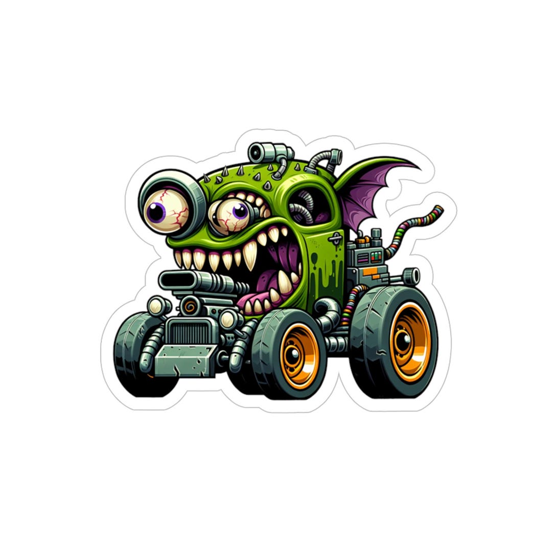 Monster Hot Rod Sticker | Die-cut Outdoor Vinyl - Etsy