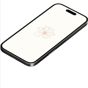 Sfondo per telefono Baloose con fiore in fiore in oro rosa