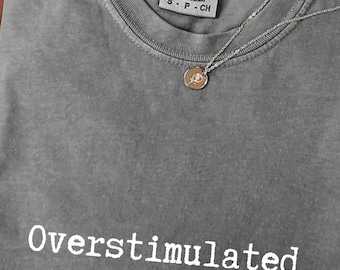 Camiseta para personas sobreestimuladas, Camiseta para personas que se sobreestimulan fácilmente, Camiseta para personas socialmente sobreestimuladas, Camiseta para introvertidos, Camiseta Comfort Colors®