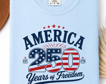 Comfort Colors® America 250 Shirt, USA 250th Anniversary Tee, Patriotic 4th of July Shirt, 1776 2026 Freedom Tee