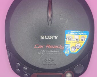 Vintage Sony Walkman Psyc D-NF400 Atrac3 Plus MP3 TV Weather CD