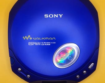 Vintage Sony CD Walkman D-E350 ESP MAX Blue